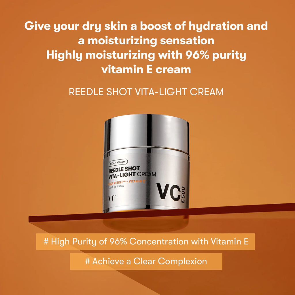 كريم فيتامينات للوجه ريدل شوت من VT Cosmetics، 50 مل