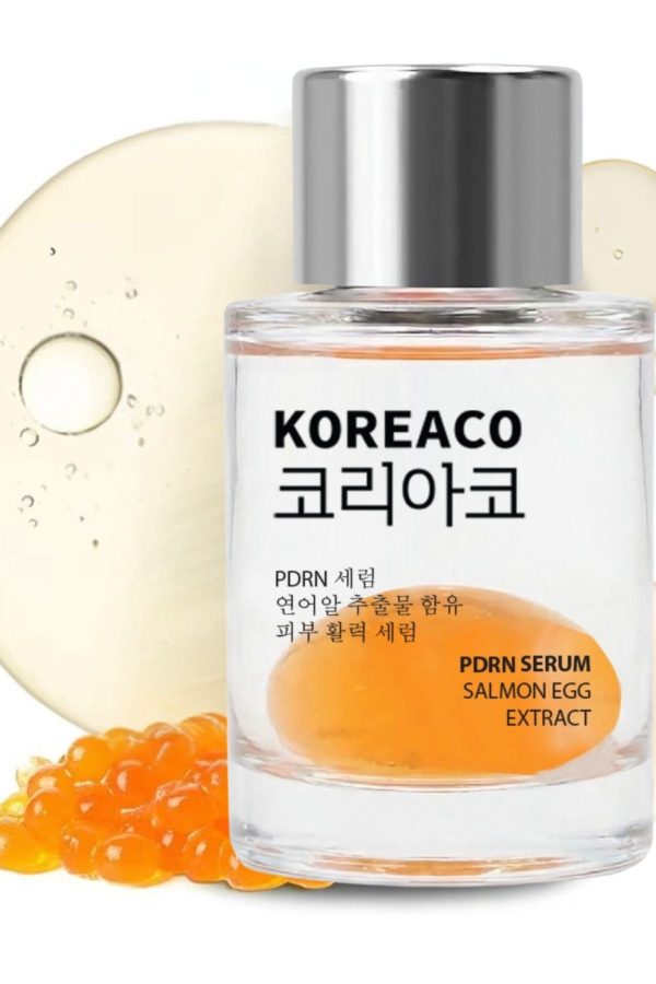 سيروم KOREACO بخلاصة الحمض النووي لسمك السلمون PDRN وNAD+ لترميم وتجديد البشرة (إطلالة البشرة الزجاجية) 30 مل