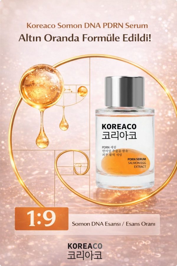 سيروم KOREACO بخلاصة الحمض النووي لسمك السلمون PDRN وNAD+ لترميم وتجديد البشرة (إطلالة البشرة الزجاجية) 30 مل